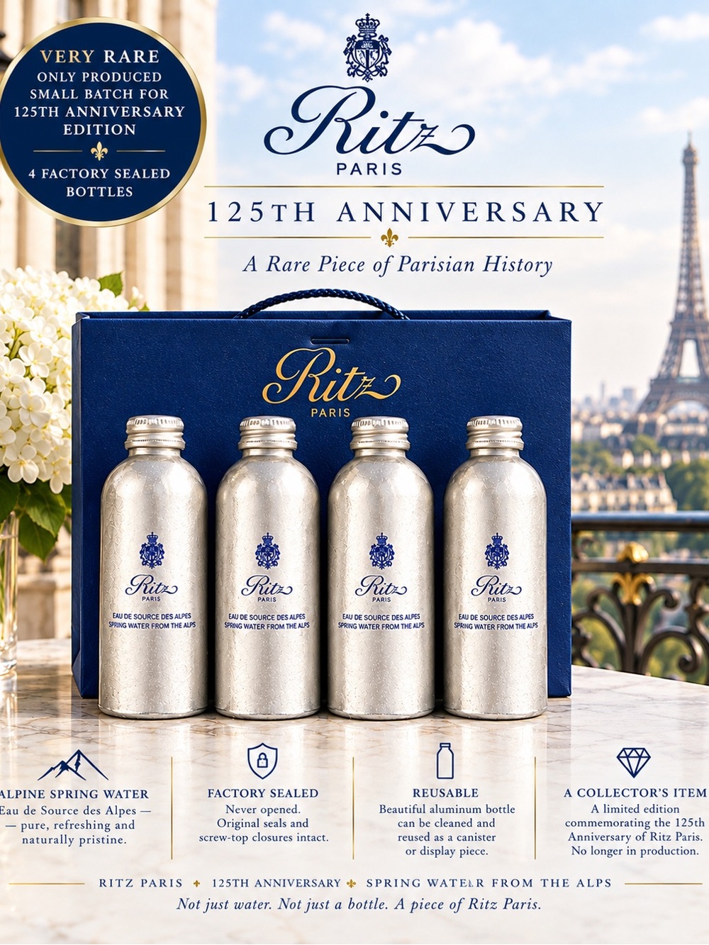 125th Anniversary Metallic Silver Scarf Wrap